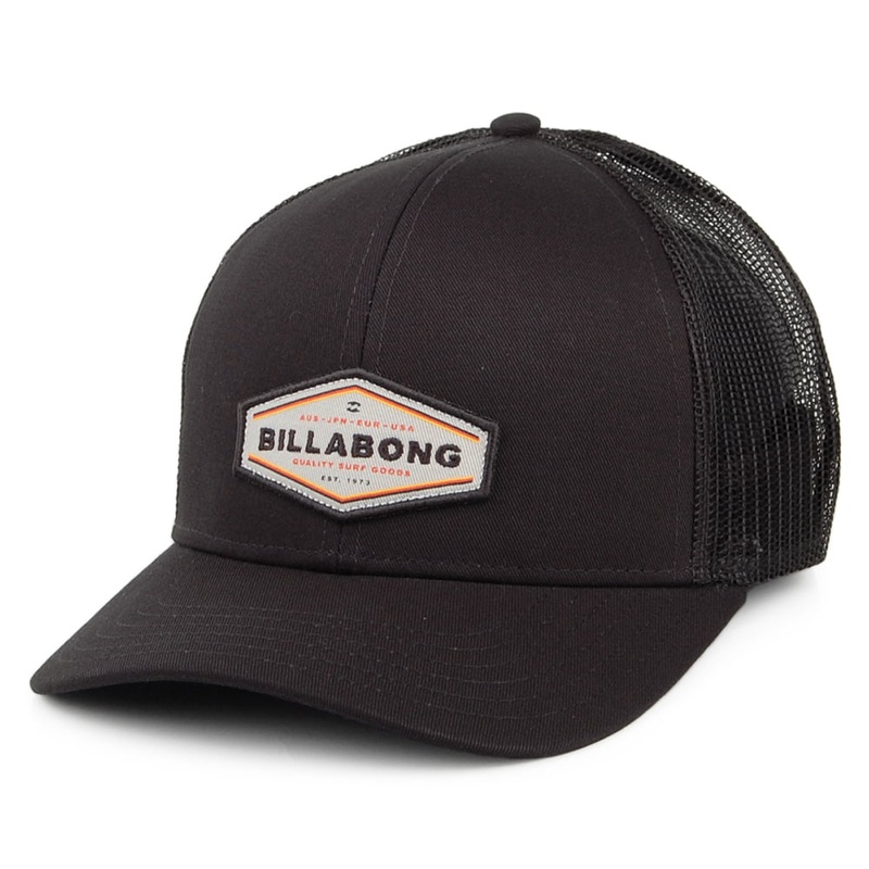 Billabong Hats Walled IV Trucker Cap – Black Adjustable