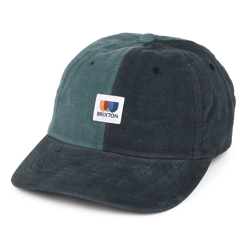 Brixton Hats Alton LP Two Tone Corduroy Baseball Cap – Navy Blue Adjustable