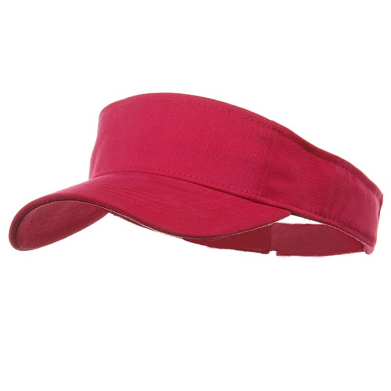 Brushed Sports Visor Hot Pink One Size
