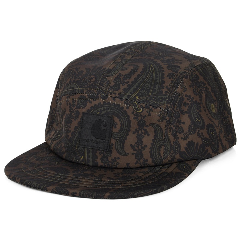 Carhartt WIP Hats Neva Paisley Recycled 5 Panel Cap – Burgundy-Multi Adjustable