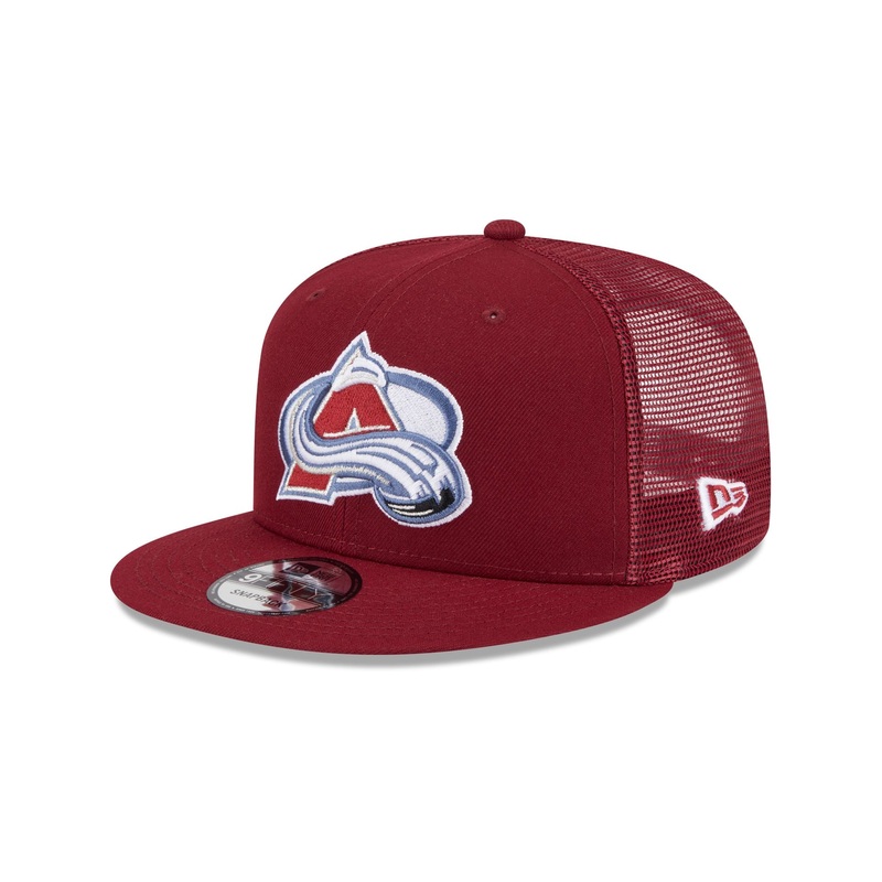 Colorado Avalanche Team Tag 9FIFTY Trucker Hat One Size