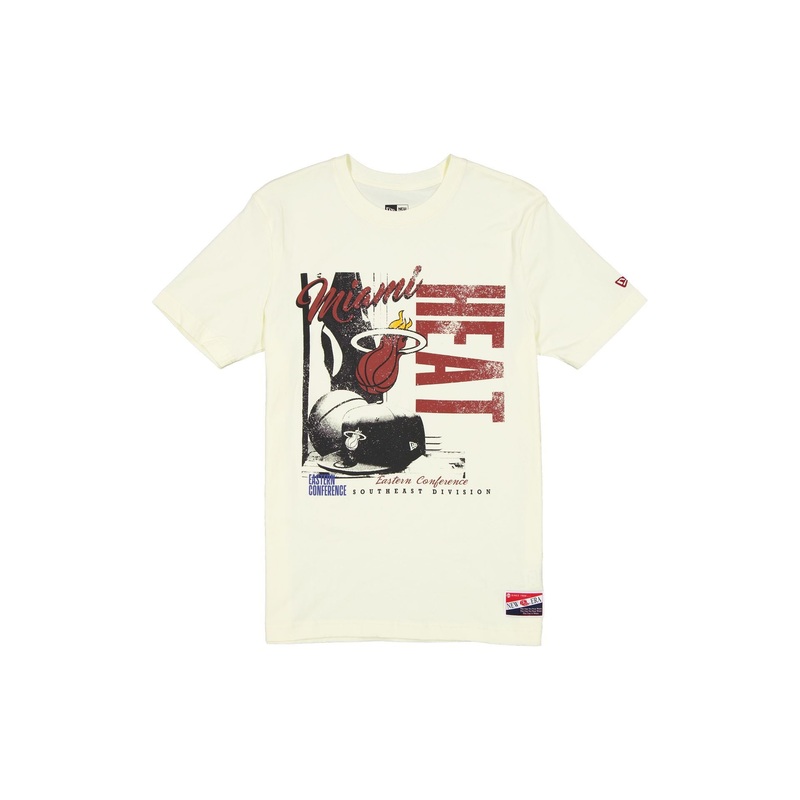 Miami Heat Throwback White T-Shirt S