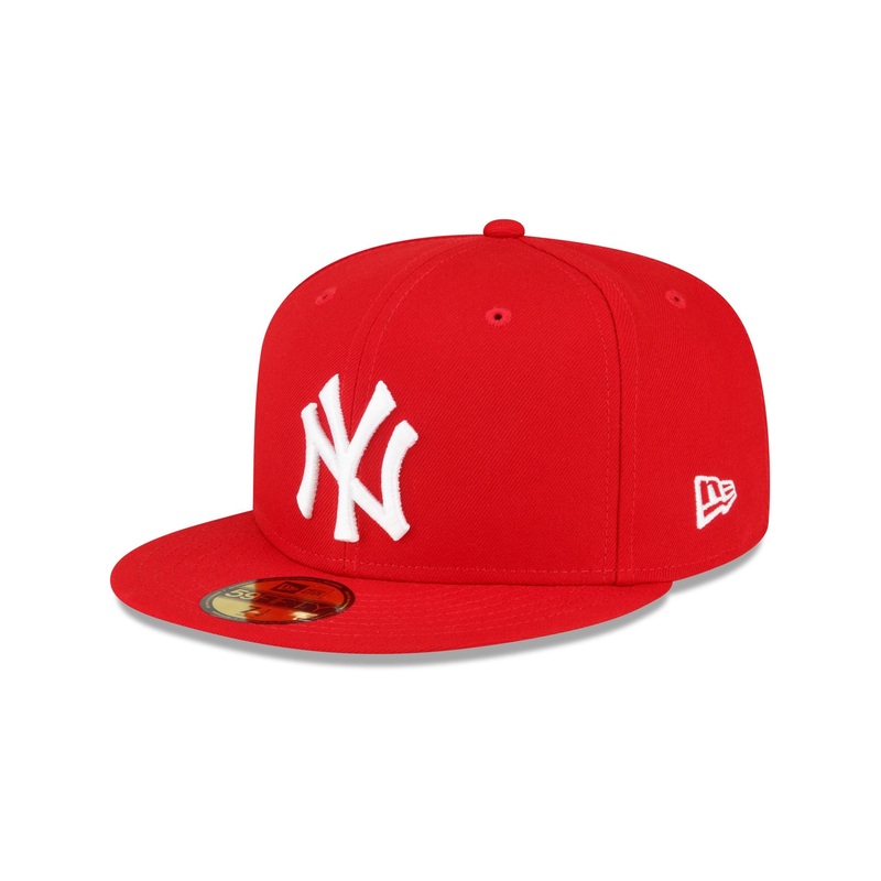New York Yankees Sidepatch Red 59FIFTY Fitted Hat 7
