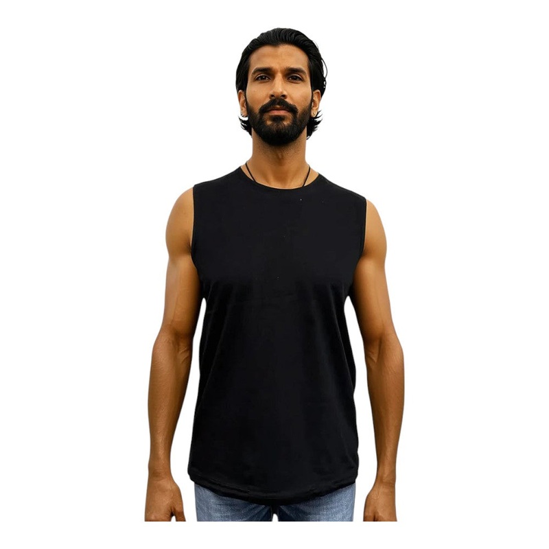 Royal Apparel 5153 Unisex Fine Jersey Muscle Tank Made in USA Black XS