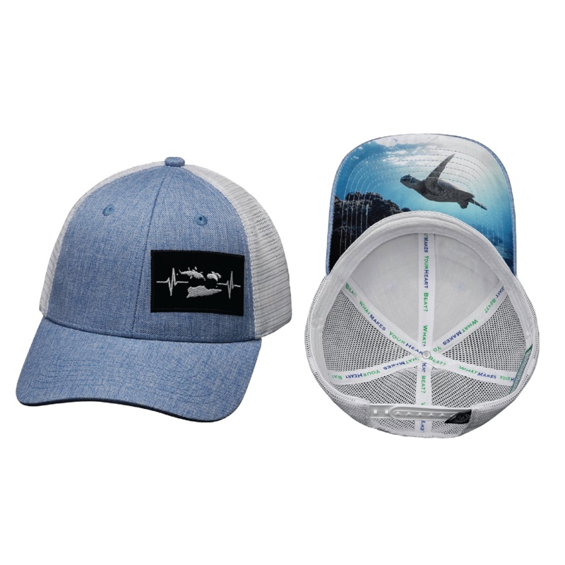 Virgin Islands – 6 Panel – Shallow Fit – Light Blue / White (Unisex)