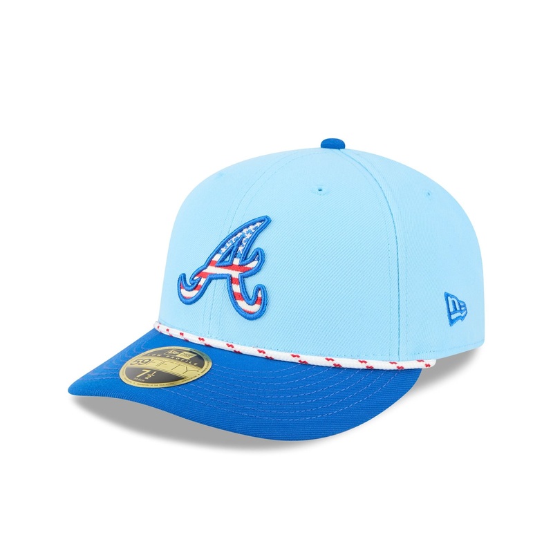 Atlanta Braves Independence Day 2025 Low Profile 59FIFTY Fitted Hat 7