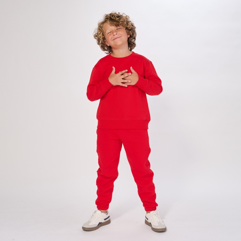 Axism 3115 Kids Crewneck Sweatshirt Red 3-4 years