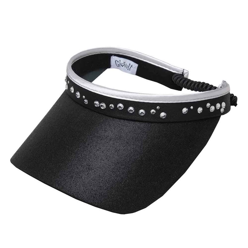 Bling Golf Sun Visor with Coil Lace – Glove It Visors Black
