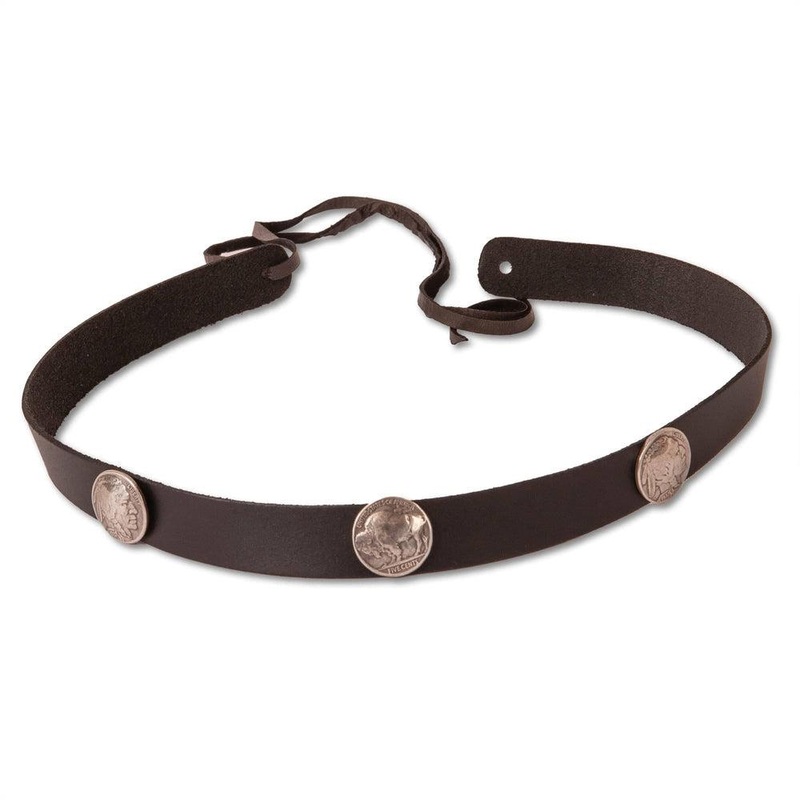 Buffalo | Leather Hat Band Black