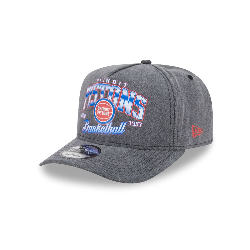Detroit Pistons Washed 9FIFTY A-Frame Snapback Hat One Size