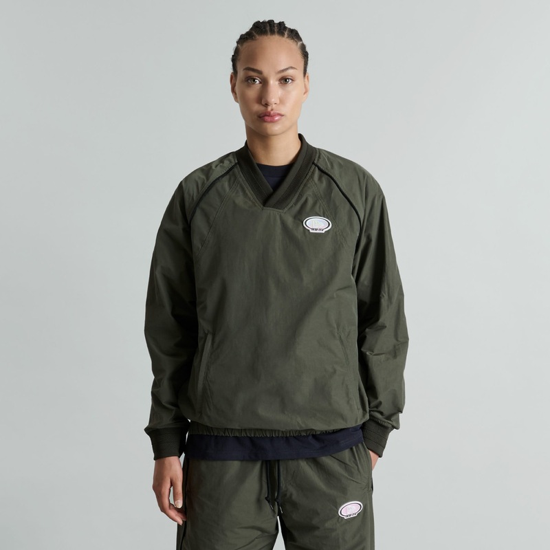 Larkin Dusty Charcoal Track Pullover Jacket S