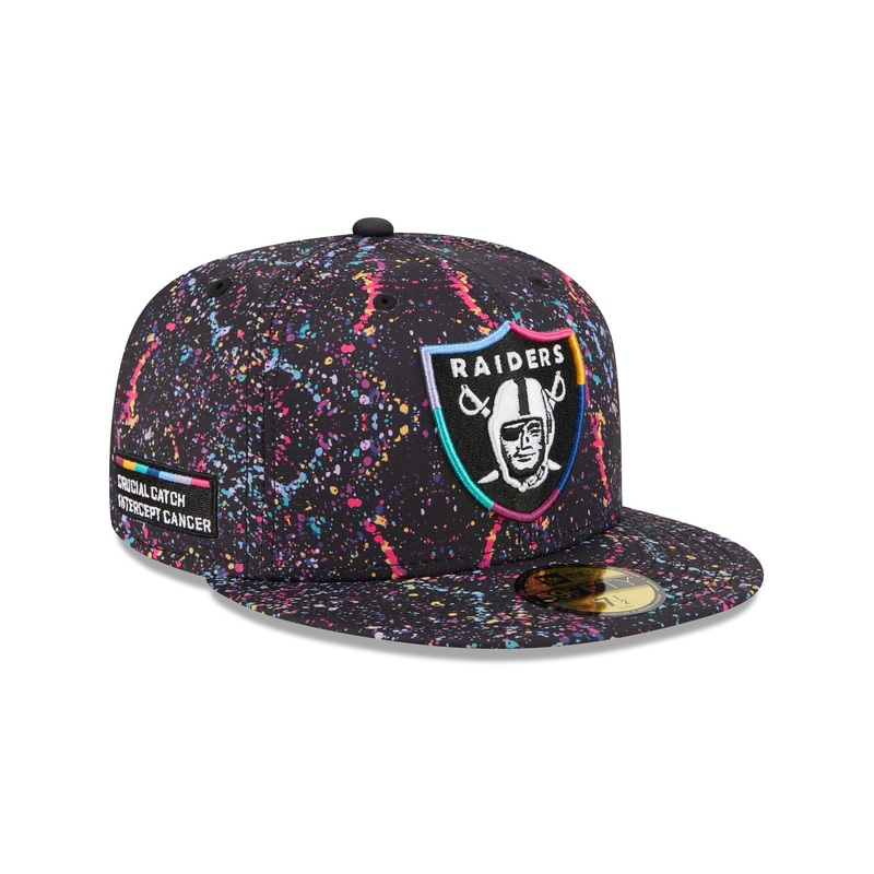Las Vegas Raiders 2025 Crucial Catch 59FIFTY Fitted Hat 7