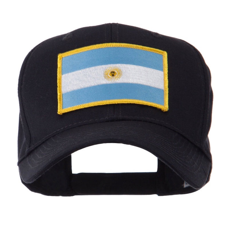 North and South America Flag Embroidered Patch Cap Argentina One Size