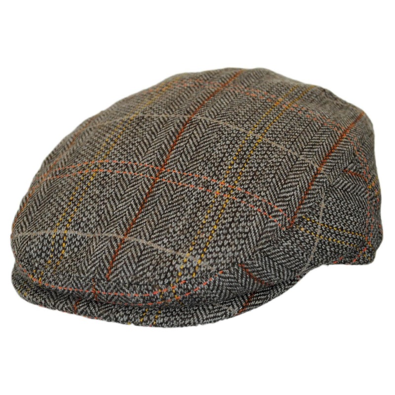 Wholesale Kid’s Tweed Wool Blend Ivy Cap B2B Pre-Pack BROWN/GREY (6) S/M, (6) M/L