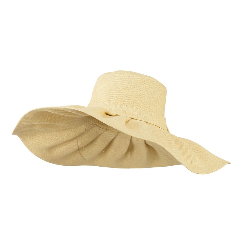 Women’s Woven Paper Bow Hat Tan One Size