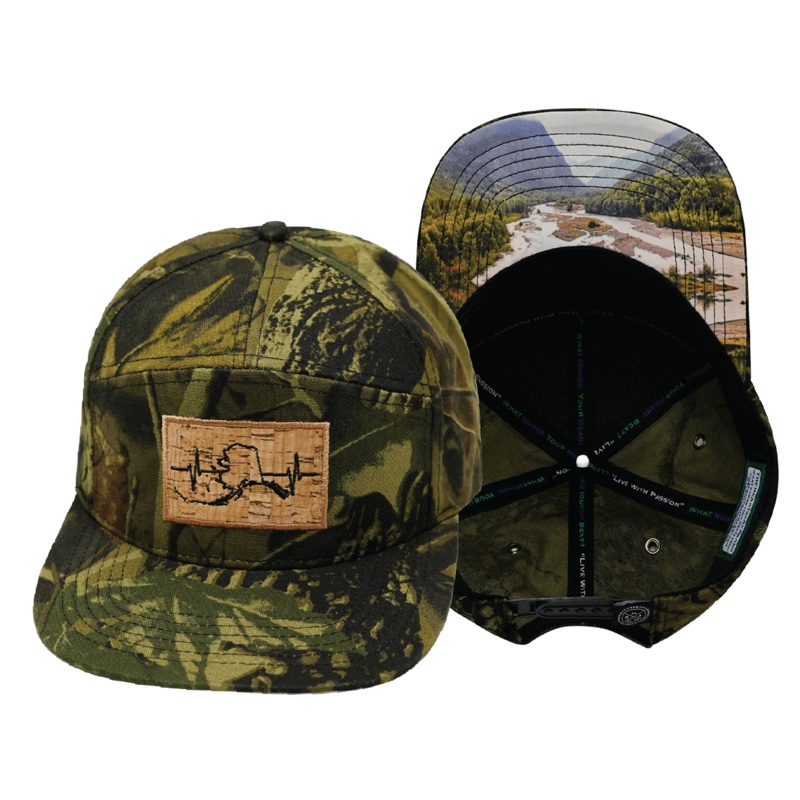 Alaska Hat – Flat Bill – Fall Tree Camo – Laser Mesh