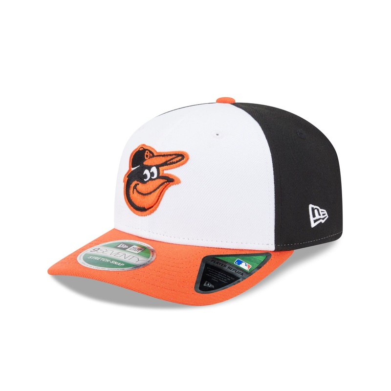 Baltimore Orioles Home Authentic Collection 9SEVENTY Stretch-Snap Hat One Size