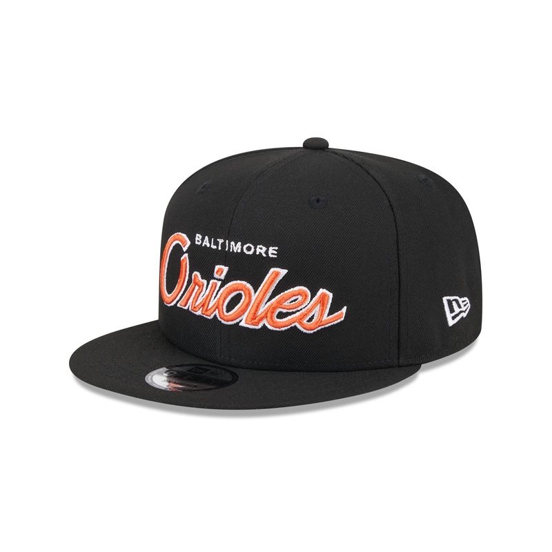 Baltimore Orioles Wordmark 9FIFTY Snapback Hat One Size