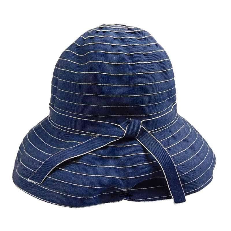 Denim Sewn Ribbon Bucket Hat Denim