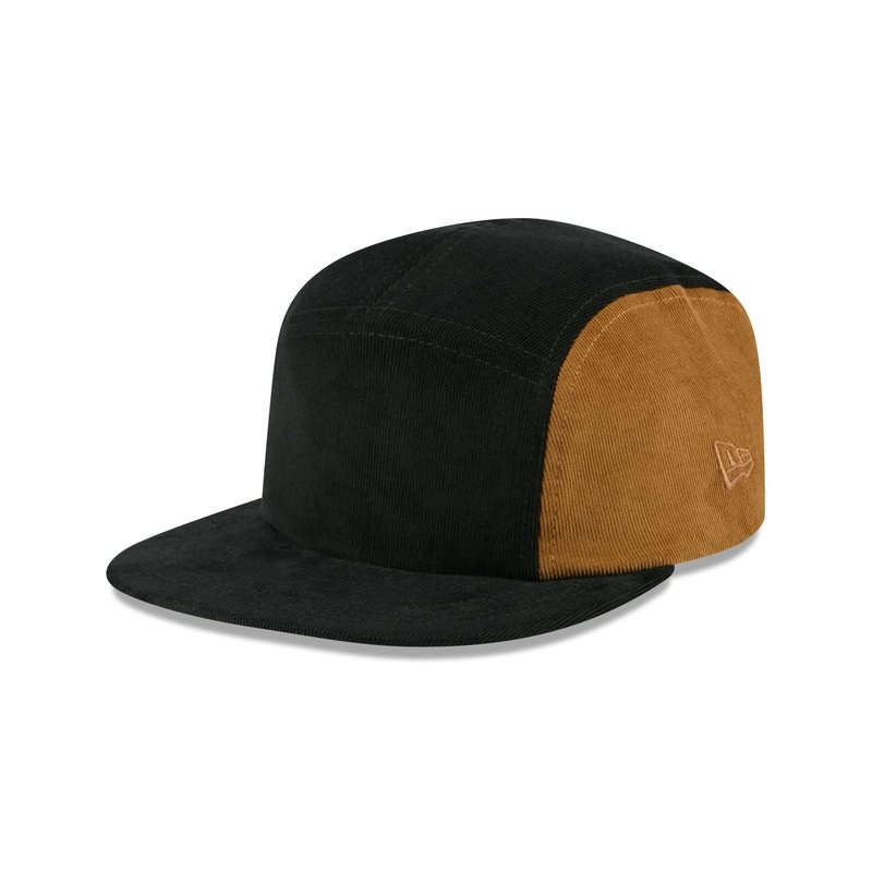 New Era Cap Black Tiramisu Cord Camper Strapback Hat OSFM
