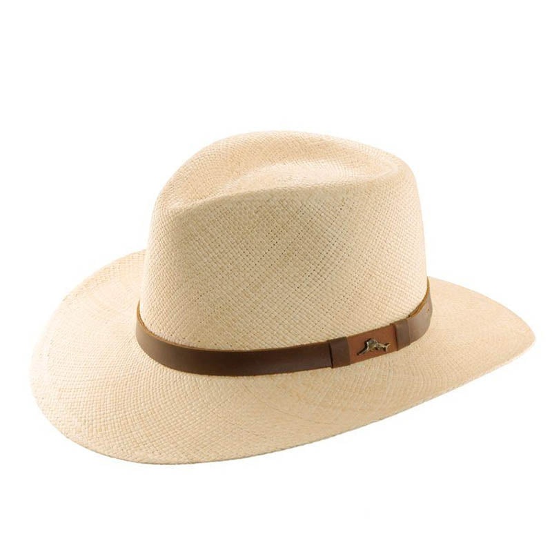 Remy Handwoven Panama Safari Hat with Leather Band – Tommy Bahama Hats Natural S/M (55-57cm)