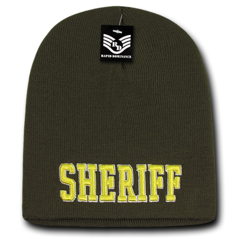 Sheriff Law Enforcement Knit Beanie Cap – Olive – R90 Olive