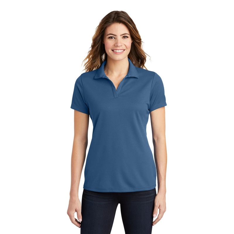 Sport-Tek LST640 Ladies PosiCharge RacerMesh Polo – Dawn Blue Dawn Blue XS