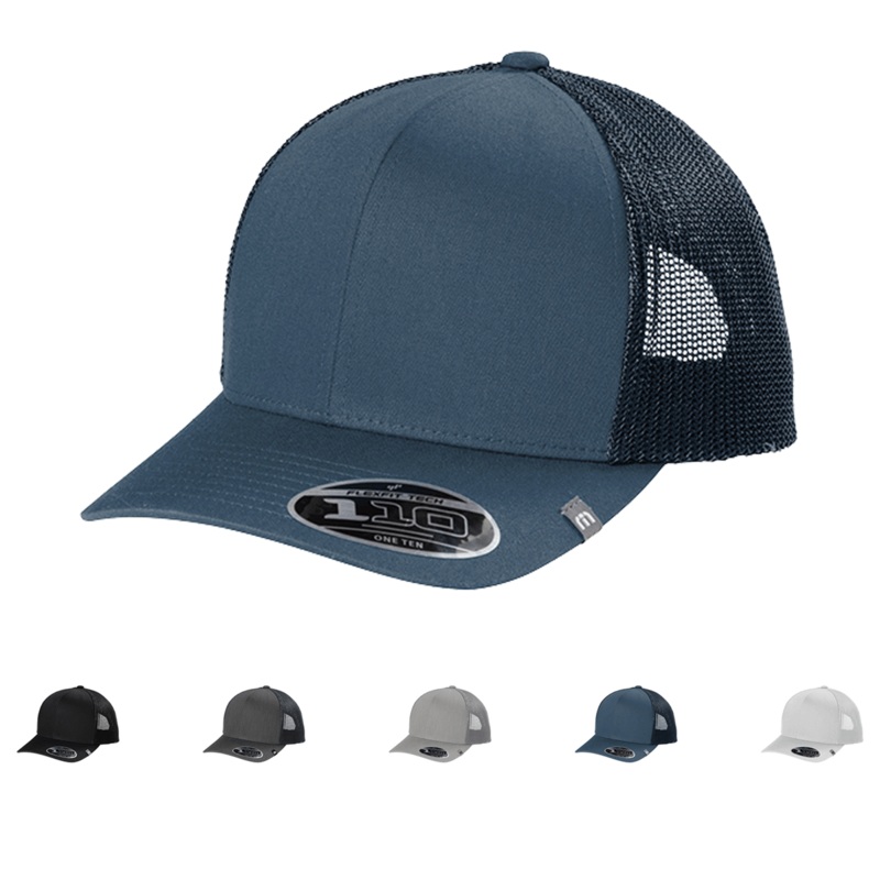 TravisMathew TM1MU423 Cruz Trucker Cap Black Blank Sample
