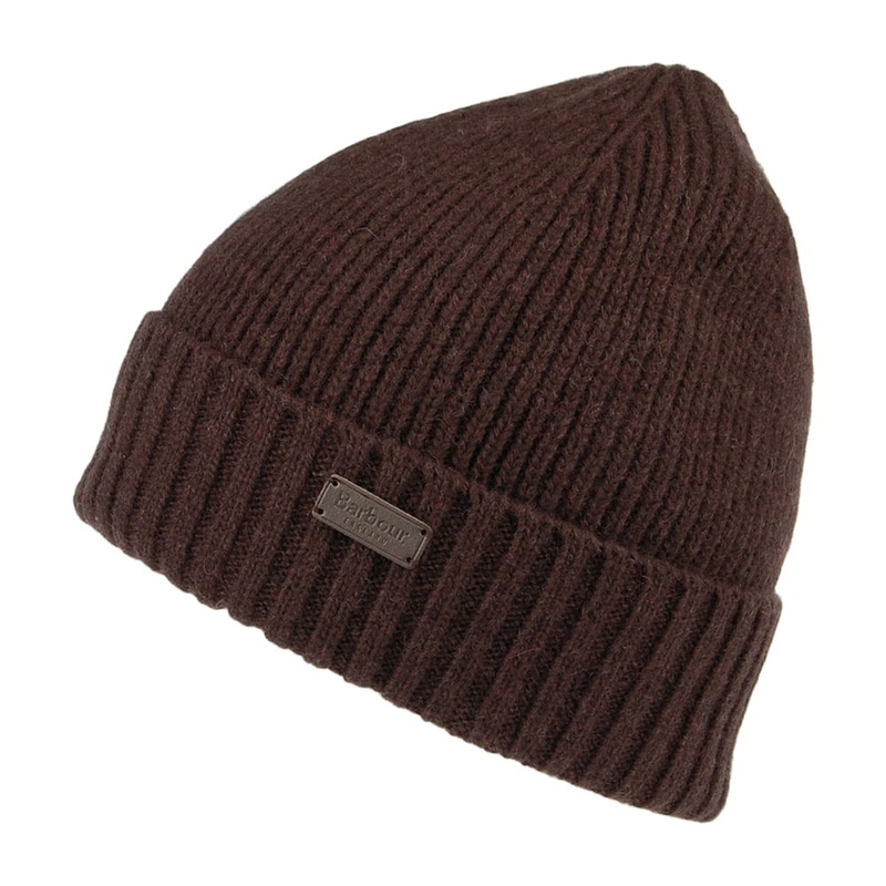 Barbour Hats Carlton Wool Blend Beanie Hat – Wine 1-Size