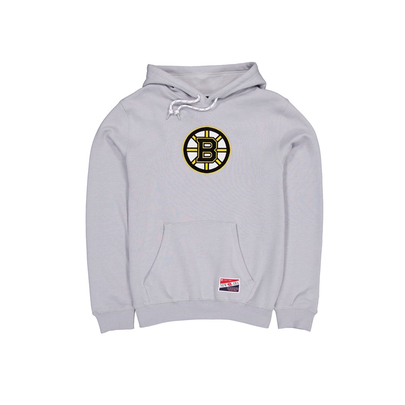 Boston Bruins Throwback Gray Hoodie S