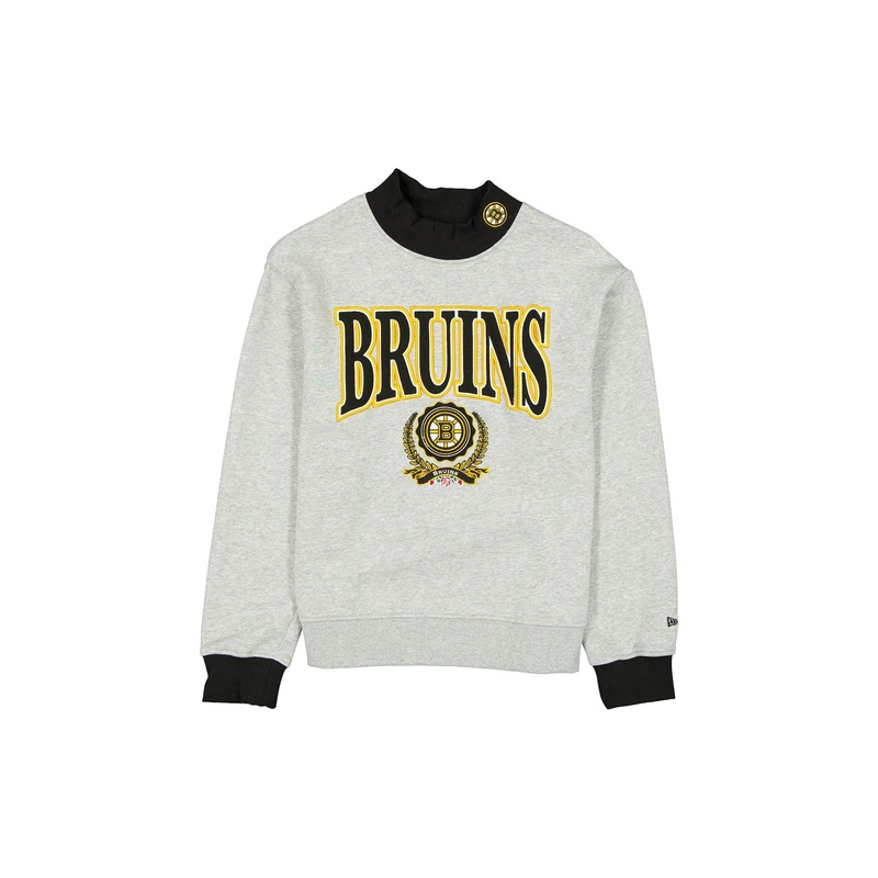Boston Bruins Throwback Prep Women’s Mockneck Sweatshirt XS