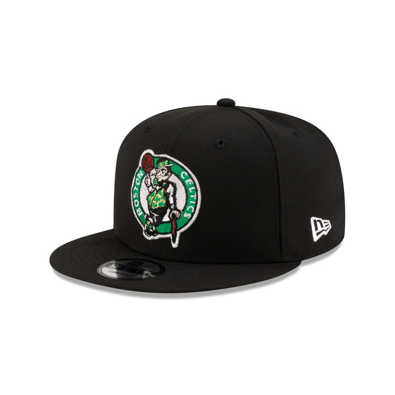 Boston Celtics Basic Black 9FIFTY Snapback Hat One Size