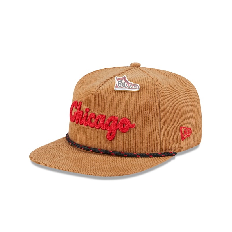 Chicago Bulls 2025 All-Star Game Fan Pack Corduroy Golfer Hat One Size