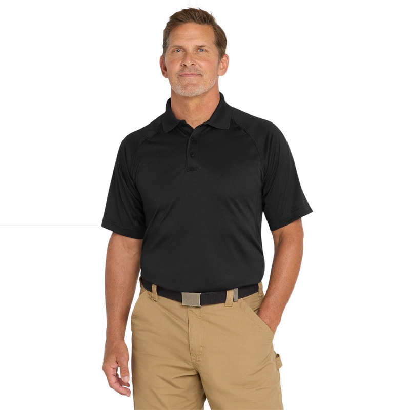 CornerStone CS410 Select Snag-Proof Tactical Polo Black XS