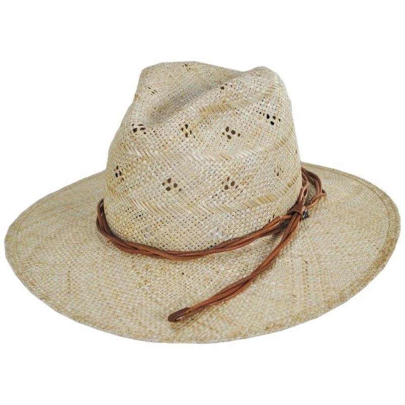 Florin Sisal Straw Fedora Hat NATURAL S