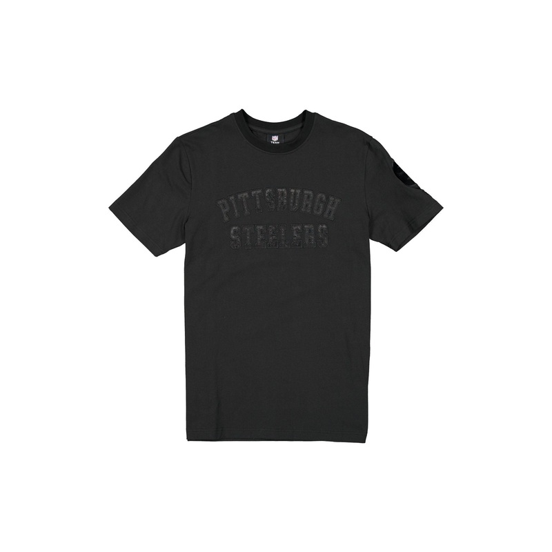 Pittsburgh Steelers Black on Black Logo Select T-Shirt S