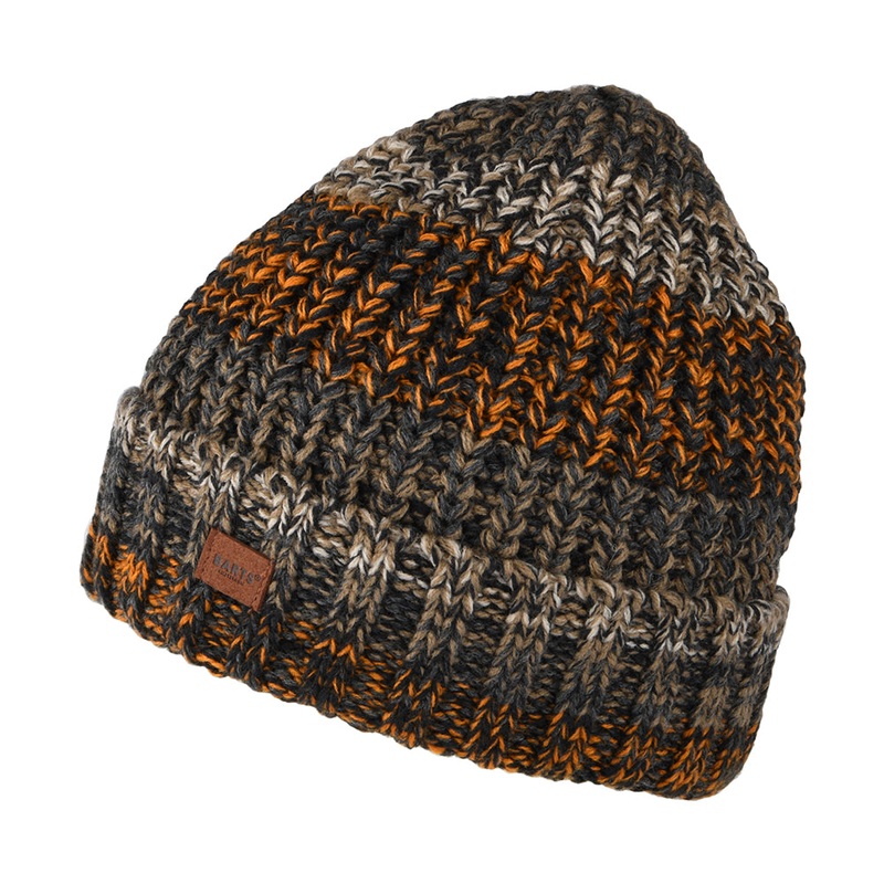 Barts Hats Akotan Recycled Cuffed Beanie Hat – Ochre-Multi 1-Size