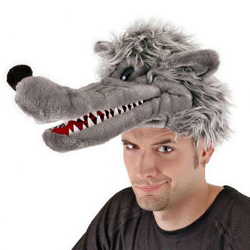 Big Bad Wolf Hat GREY ONE SIZE FITS MOST