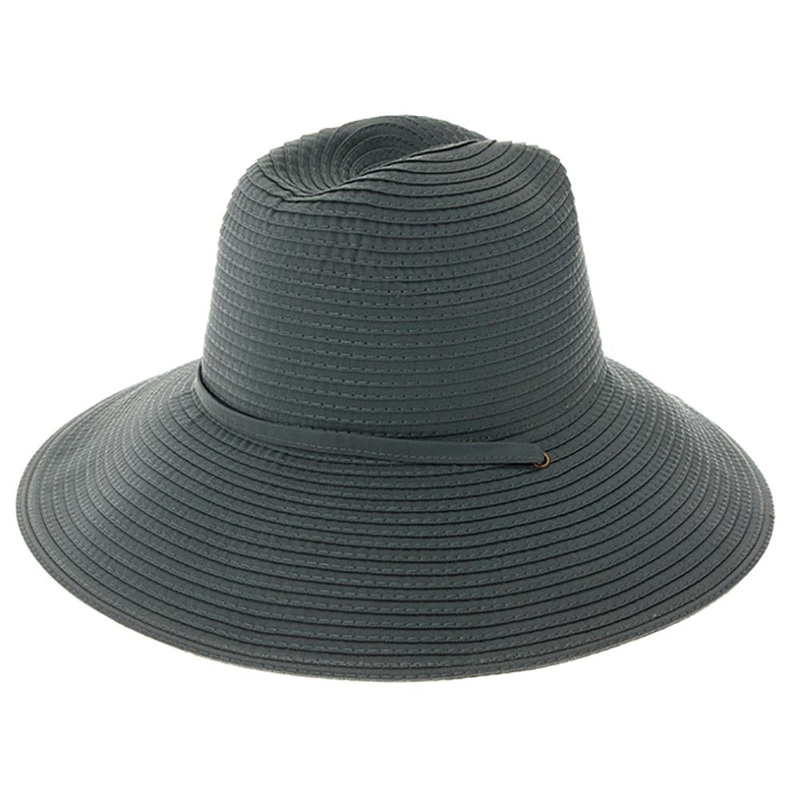 Crushable Lifeguard Hat with Chin Strap – Boardwalk Style Grey Large (59cm)