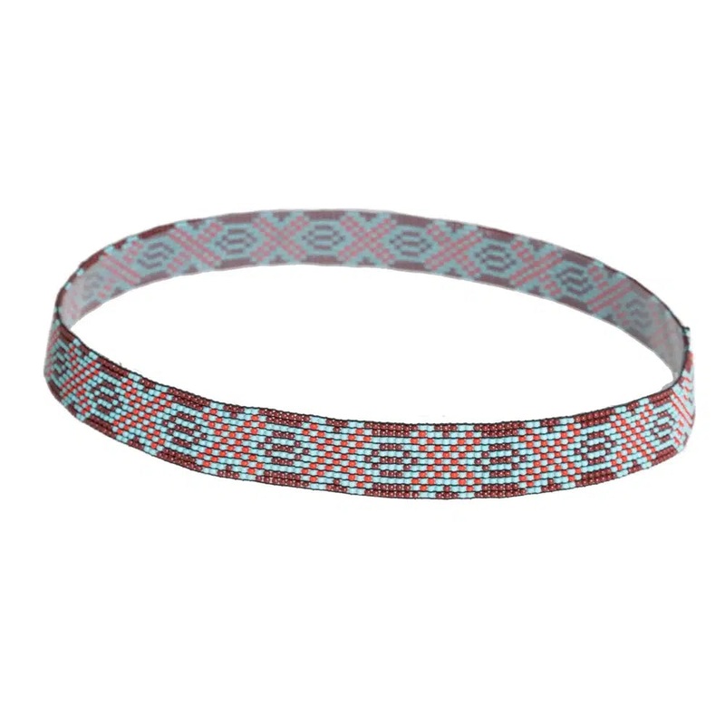 Maverick | Beaded Hat Band Brown