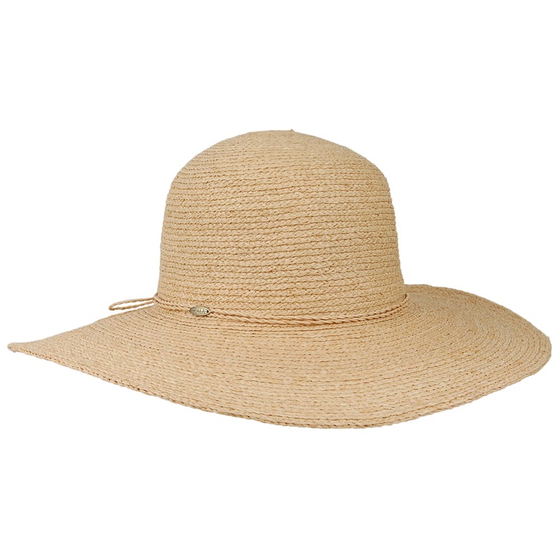 Scala Hats Braided Raffia Sun Hat – Natural 1-Size