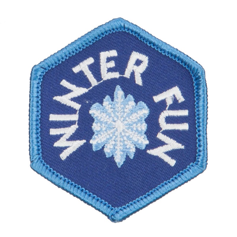 Winter Fun Patches Blue One Size