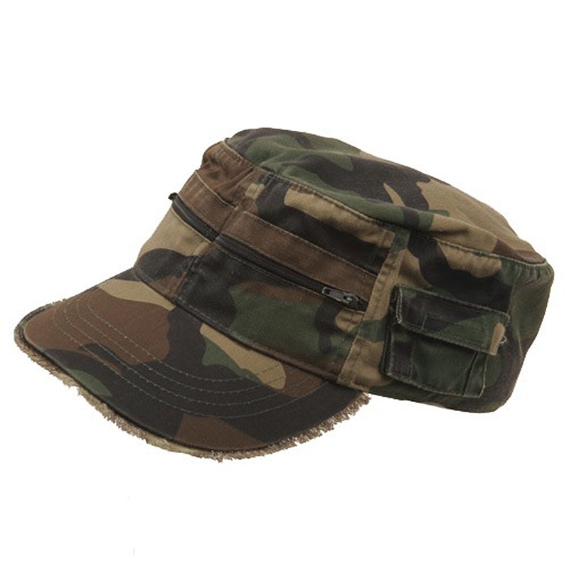 Zippered Enzyme Army Cap Desert One Size