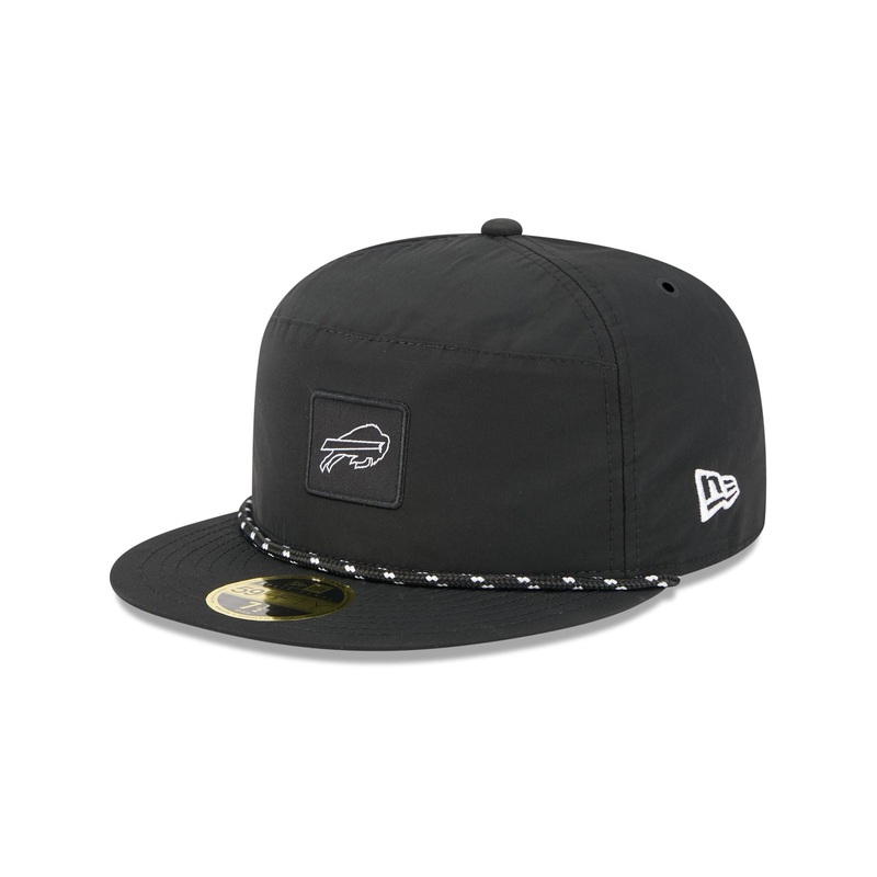 Buffalo Bills Black Poly Rope Split Panel 59FIFTY Fitted Hat 7
