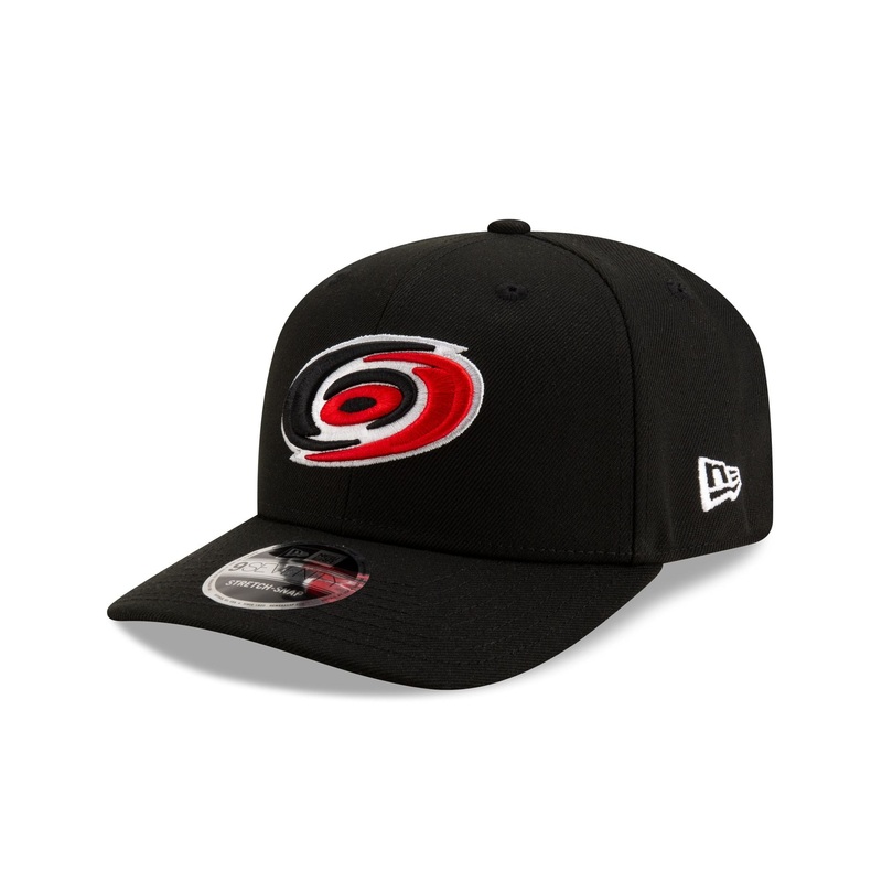 Carolina Hurricanes Black 9SEVENTY Stretch-Snap Hat One Size