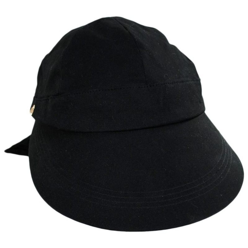 Chiara Solarweave Cotton Facesaver Cap BLACK ONE SIZE FITS MOST