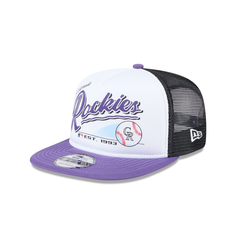 Colorado Rockies Retro Script 9FIFTY A-Frame Trucker Hat One Size