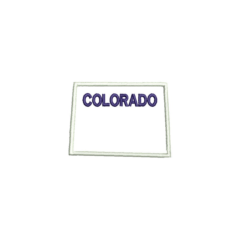 Colorado with Map Outline Default Title One Size