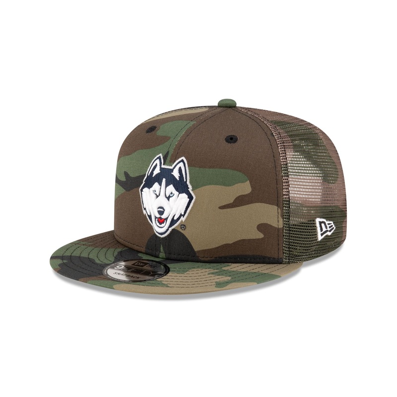 Connecticut Huskies Camo 9FIFTY Trucker Hat One Size