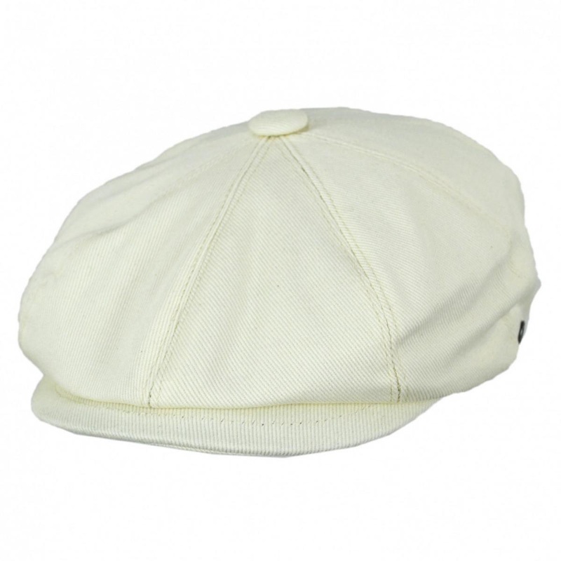 Cotton Newsboy Cap BEIGE S